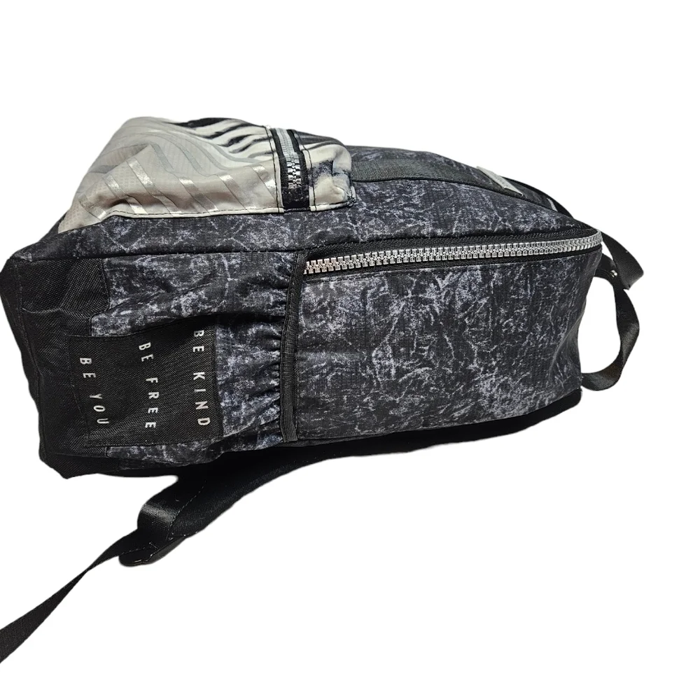 Justice Collection X Black & White Tie Dye Large Backpack‎ Girls